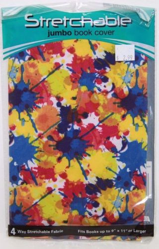 8.5&#034; x 11&#034; Jumbo Stretchable Fabric Book Covers Lot of 4 NEW