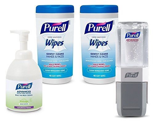 Purell 9120-k2-ec classroom teacher&#039;s kit with foam hand sanitizer, wipes and for sale