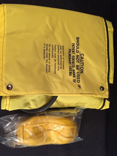 NEW VINYL TECH Pneumatic Anti-Shock Trousers 3 Bladder Yellow In Case
