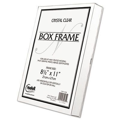Un-Frame Box Photo Frame, Plastic, 8-1/2 x 11, Clear, Sold as 1 Each