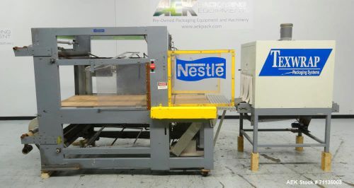 Used- great lakes model 709-37 semi automatic shrink bundler with texwrap model for sale