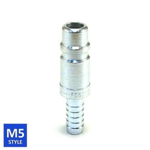 Foster 5 Series Quick Coupler Plug 1/2 Body 3/8 Hose Barb Air Water Fittings