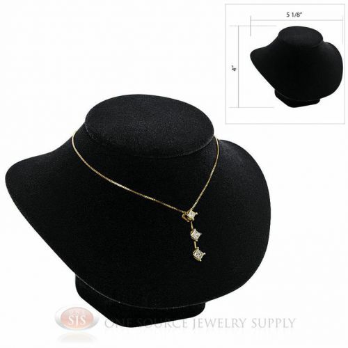 4&#034; Pendant Necklace Black Velvet NeckForm Jewelry Presentation Display Stand