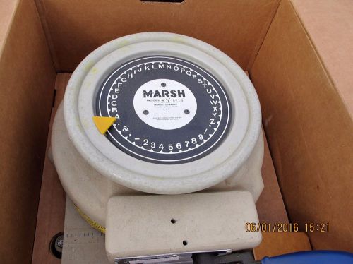 Marsh Stencil Machine Model Q 1/4&#034; Inch 10 Lines  Letter Die Cutter NEW [C5F]