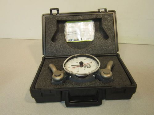 Dillon Dynamometer Tensiometer Dial Indicator, Cap 1000 lb, Div 10 lb Calibrated