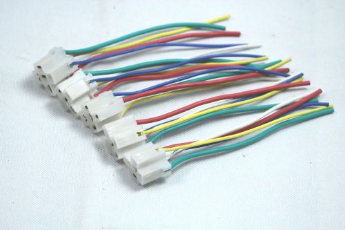 5pcs/set 5 pin cable wire relay socket harness connector dc 12v for sale
