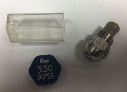 HAGO 3.50 GPH 90 DEGREE SS SEMI SOLID NOZZLE (35090SS, 030G2396)