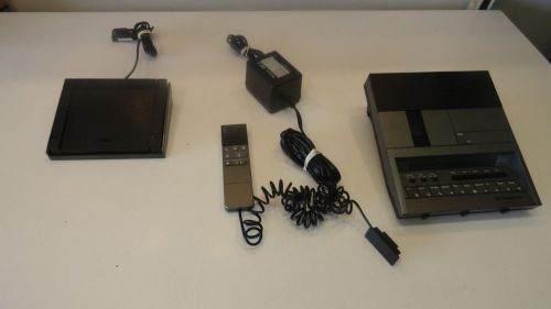 Dictaphone 1720 Mini Cassette Dictation Machine AC Adapter, mic, foot pedal