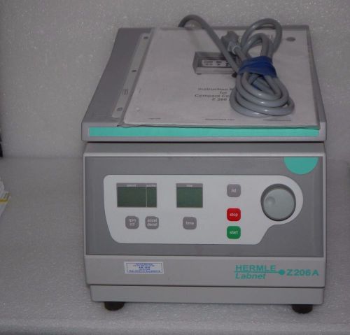 Hermle labnet z-206-a high capacity compact microprocessor centrifuge for sale