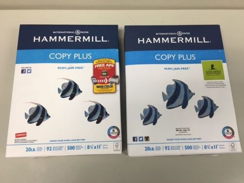 ( 2 ) Pack of Hammermill Copy Plus Paper (500 Sheets each)