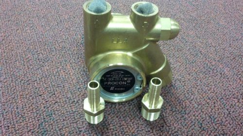Procon, pump, brass, clamp on, 125 gpm, 250 psi, 3/8&#034;npt male  x 3/8&#034; barb for sale