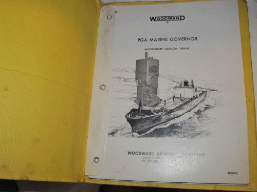 Vintage 1975 Service Manual w/Schematics WOODWARD PGA Marine Governor J0380