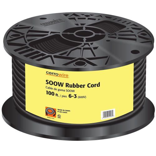 Cerrowire 100 ft. 6/3 soow cord - black for sale