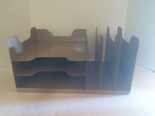 Buddy Products Desk Combo Steel, 11x 7.75 x 16 Horizontal Vertical Storage Tan