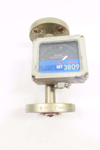 Brooks 3809ez409 mt3809 1 in flanged variable area flow meter 0-4.5gpm d530451 for sale