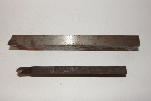 Lot of 2 Large Tool Bits 1 Carbide Tipped 1 High speed steel