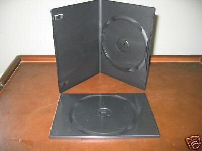 Sale! 200 slim 7mm single black dvd cd case psd14 for sale