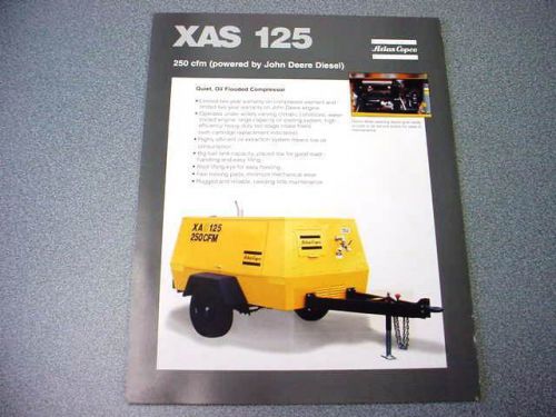 Atlas Copco XAS 125 Portable Compressor John Deere Diesel Brochure