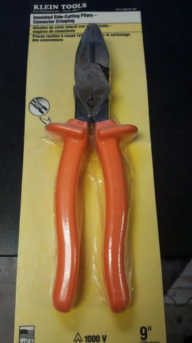 Klein tools d213-9necr-ins 9 in insulated side cutting crimping pliers for sale