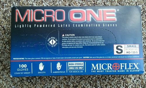 MICROFLEX MICRO ONE LIGHTLY POWDERED LATEX GLOVES - 100 GLOVES By Weight