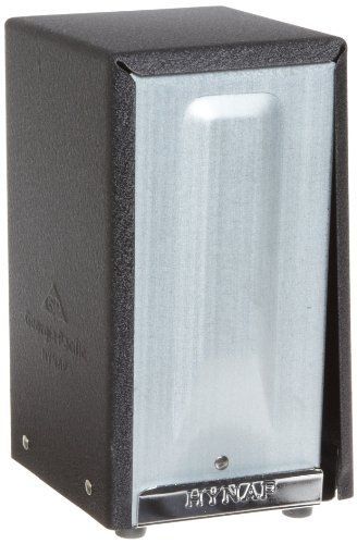 HyNap 500-02 Black Steel Tall Fold Open Face Napkin Dispenser, 3.875&#034; Width x