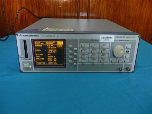 Rohde &amp; Schwarz SFF 2007.1057.02 CCVS Generator w/ Missing Button