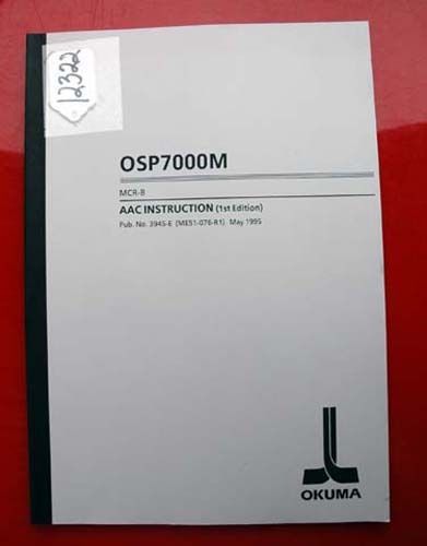 Okuma MCR-B AAC Instruction Manual: (ME51-076-R1) (Inv.12322)