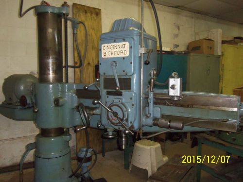 Cincinnati bickford radial drill press   4&#039; arm x 9&#034; column w / tap control for sale