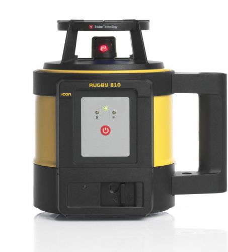 NEW LEICA RUGBY 810 ROTATING LASER W/ CARRYING CASE FOR SURVEYING &amp; CONSTRUCTION
