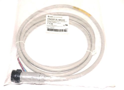 NEW BRAD CONNECTIVITY DND01A-M020 DEVICENET 5P CABLE ASSY. 2M PVC DROP CABLE