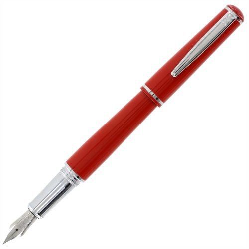 Nemosine Fission Fountain Pen, Fine German Nib, Classic Red (NEM-FIS-08-F)