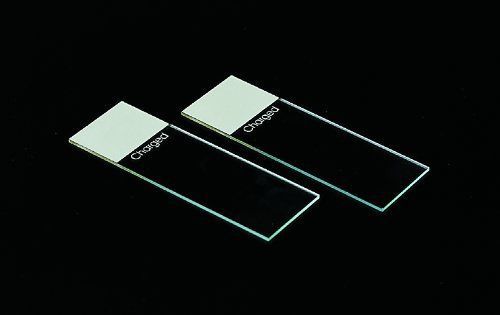 Premiere 9308W Water White Glass Slides, Positively Charged, Frosted End, White