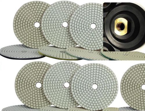 Diamond polishing pads 5 inch wet/dry 16+1 piece granite stone concrete marble for sale