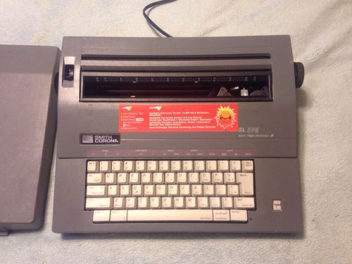 SMITH CORONA Spell Right Dictionary Electronic Typewriter SL575 TESTED!!!
