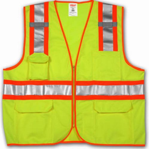 Tingley 4X-5X Polyester Lime/Yellow 2 Tone Class II Safety Vest V73852.4X-5X