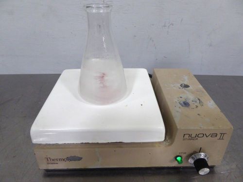 S126654 Thermolyne Sybron SP18425 Nuova II Magnetic Lab Stirrer 7&#034; Plate