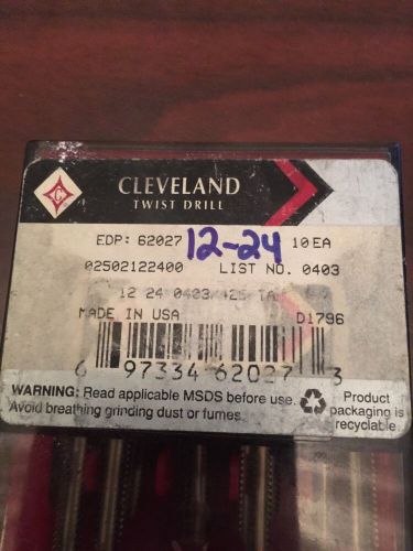 Cleveland 12-24 NC HS taps List No 0403  D 1696, Pack of 10