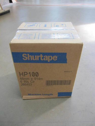 SHURTAPE HP 100 Carton Tape ~ Clear ~ 48mm x 914m ~ 6 Packages