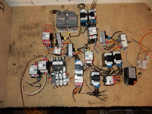 AEG ABB GENERAL ELECTRICAL  LOT OF CONTACTORS, USED