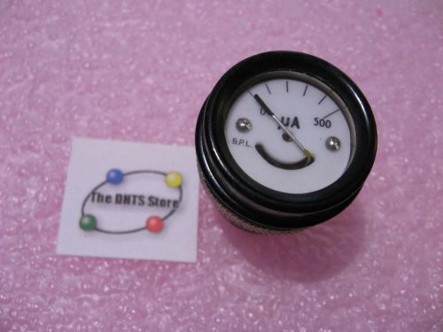 Vintage panel meter 0-500 dc micro-amperes ua 1 inch dial - used for sale