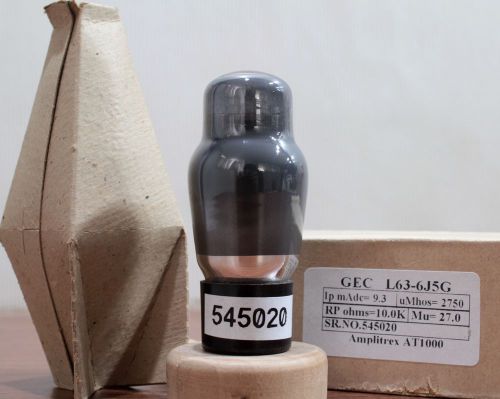 6j5g l63 cv1067 gec osram  made in gt.britian amplitrex at1000 test #545020 for sale