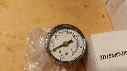 Apg  3d15200nd01b60 pressure gauge lot of 2: 1-1/2&#034; face 1/8&#034;  connection for sale