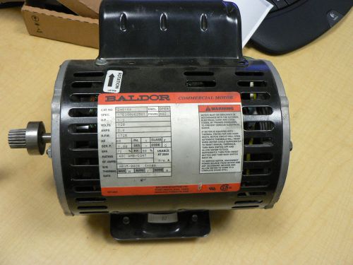 Baldor commercial motor 2.8 amps rpm 1725 hp 1/3 120 volts for sale