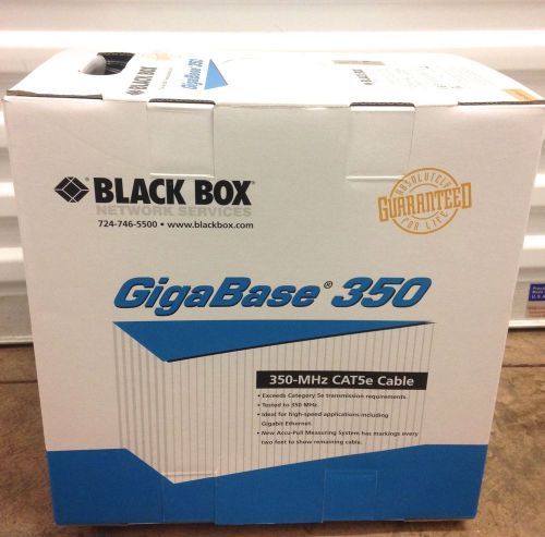lot of 4 Black Box 1000&#039; CMP CAT5E CABLE (White) Plenum PVC EYN852A-PB-1000