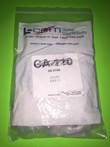 L-COM BA 3001 Coaxial Adapter, BNC Female / TNC Male LOT of 20