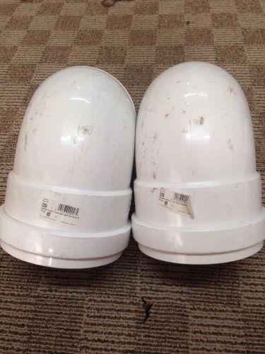 G206 6inx90d gasketed sewer fitting short turn 90 deg elbow pvc lot of 2 for sale