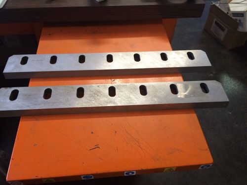 New granulator bed blades, 7 hole, 18&#034; plastics grinder  k11182 a00 - lot of 2 for sale