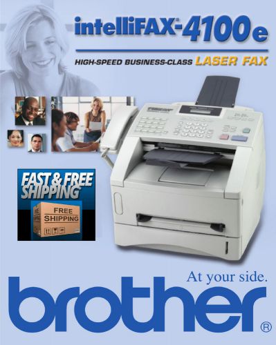 ?? Brother IntelliFax-4100E High Speed Business-Class Laser Fax Printer &amp; Copier
