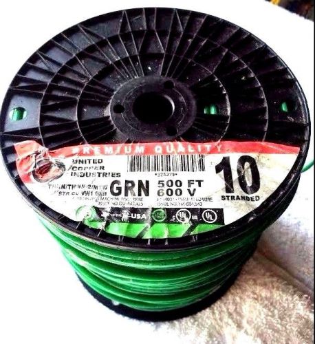 # 10 THHN GREEN WIRE STRANDED