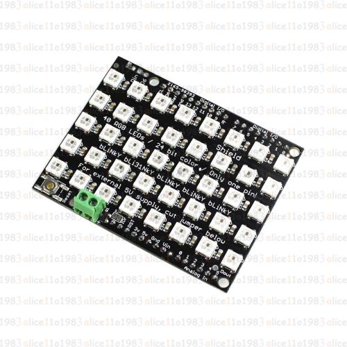 8x5 40 LED Matrix WS2812 LED 5050 RGB Full-Color Driver Board For Arduino